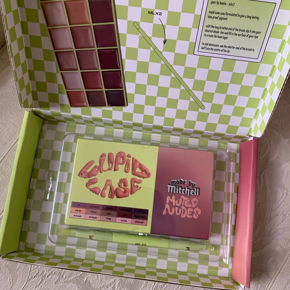 Made by Mitchell Cupid Case Muted Nudes Lipstick Palette BNIB - Picture 6 of 14